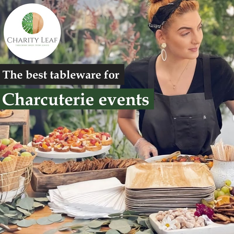 Charity Leaf 25-Pack 10" Round & 25-Pack 7" Round Compostable Palm Leaf Plates | Perfect for Parties, Weddings, and Catering Events - Image 5